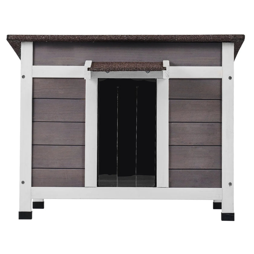 VEVOR Outdoor Cat House Wooden Feral Cat Shelter with Roof Door Flaps & Window
