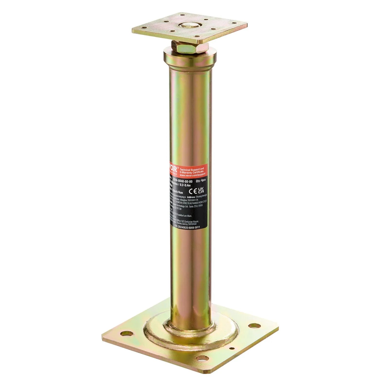 VEVOR 4PCS Adjustable Floor Jack Post House Floor Leveling Lift 11.6