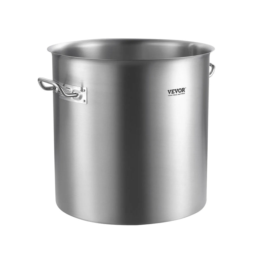 VEVOR 53QT Stainless Steel Stockpot Cooking Kitchen Sauce Pot with Lid Handle