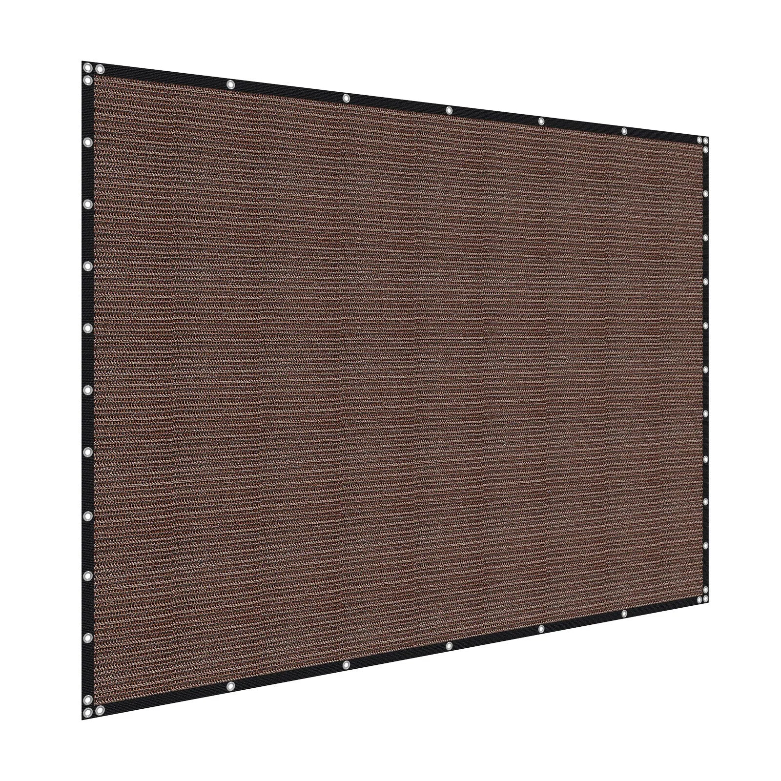 VEVOR 90% Sun Shade Cloth Privacy Screen 10 x 12 ft for Patio Garden (Brown)