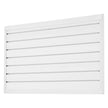VEVOR 2 x 4 ft Slat Wall Paneling PVC White Garage Slatwall with Modular Design