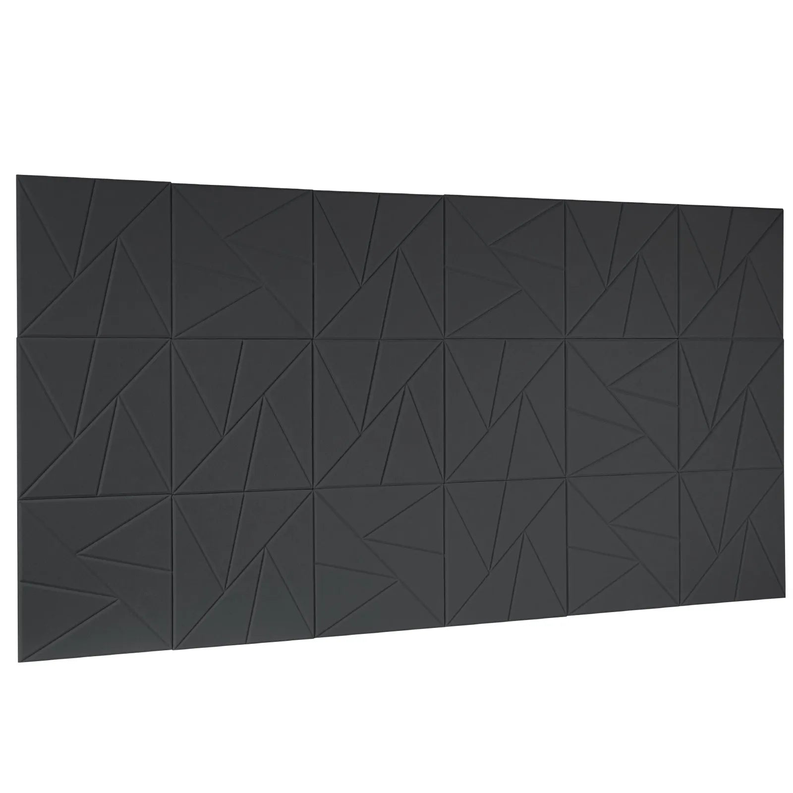 VEVOR 18 Pack Acoustic Wall Panels 11.8 x 11.8 x 0.4 inch Self-Adhesive Black