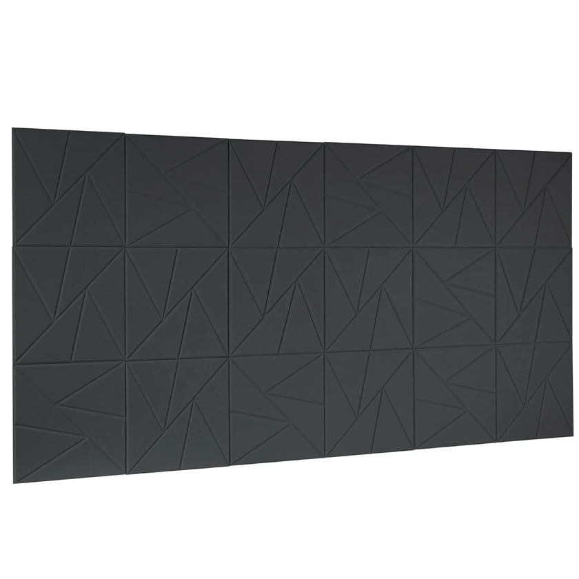 VEVOR 18 Pack Acoustic Wall Panels 11.8 x 11.8 x 0.4 inch Self-Adhesive Black