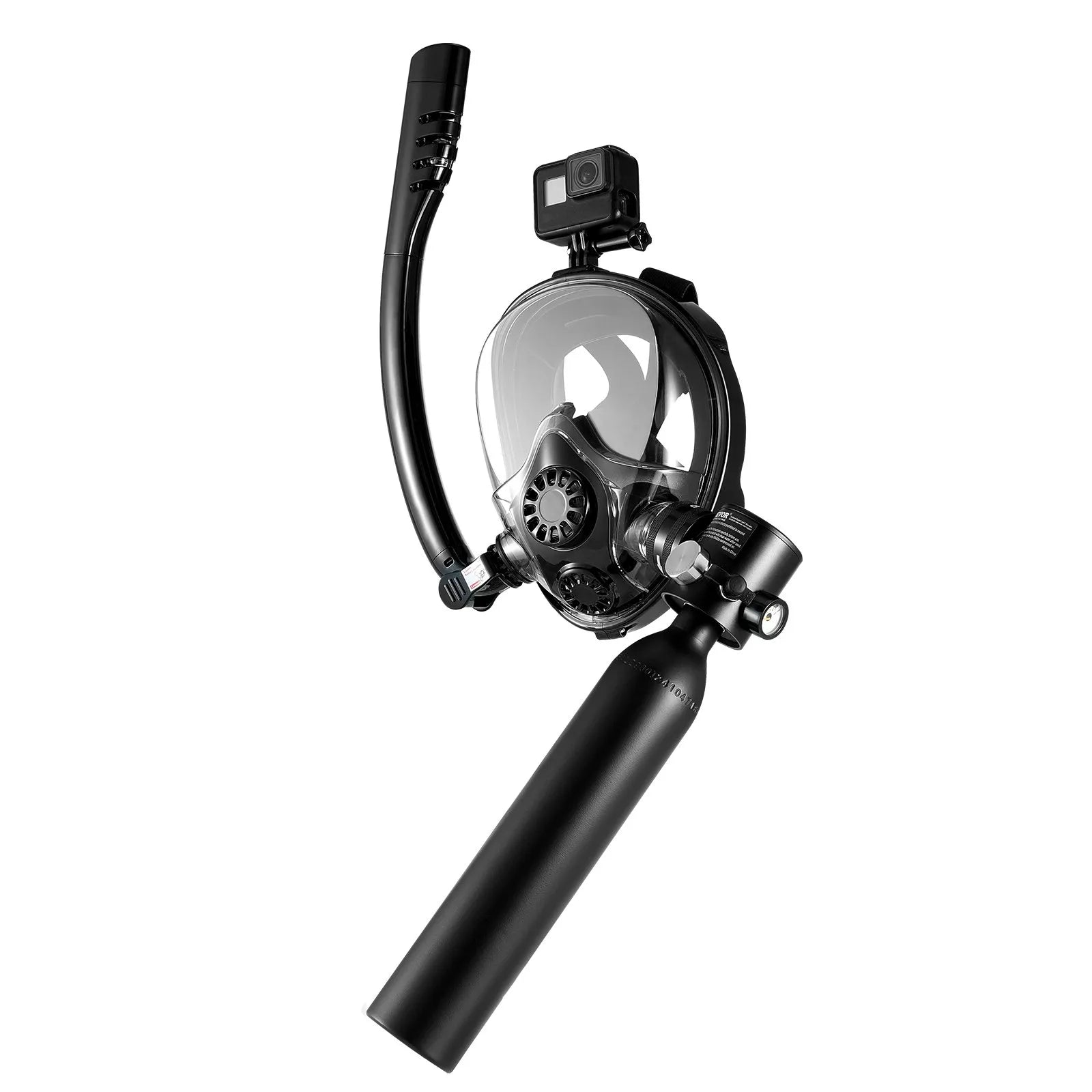 VEVOR 0.5L Scuba Tank 32.81 ft Diving Depth Refillable Snorkel Air Tank Kit