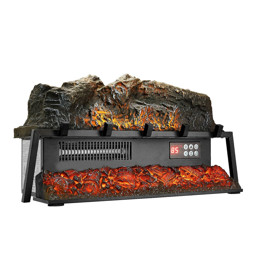 VEVOR 25 Inch Electric Fireplace Log Heater with Crackling Sound Timer Remote
