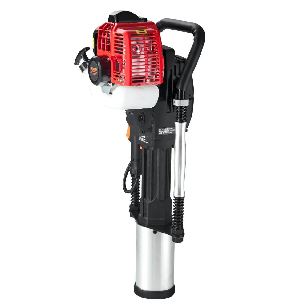 VEVOR 52cc Gas-Powered T Post Driver 2-Stroke Fence Piling Pounder w/ 3 Head