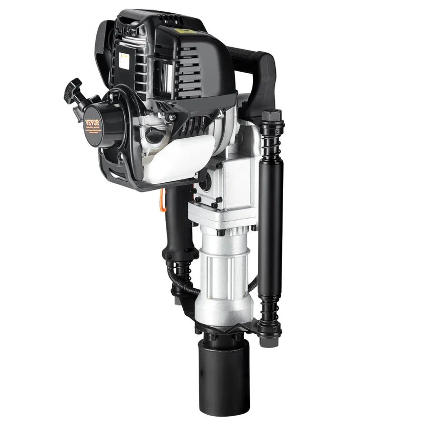 VEVOR 37.77cc Gas-Powered T Post Driver 4-Stroke Fence Piling Pounder w/ 2 Head