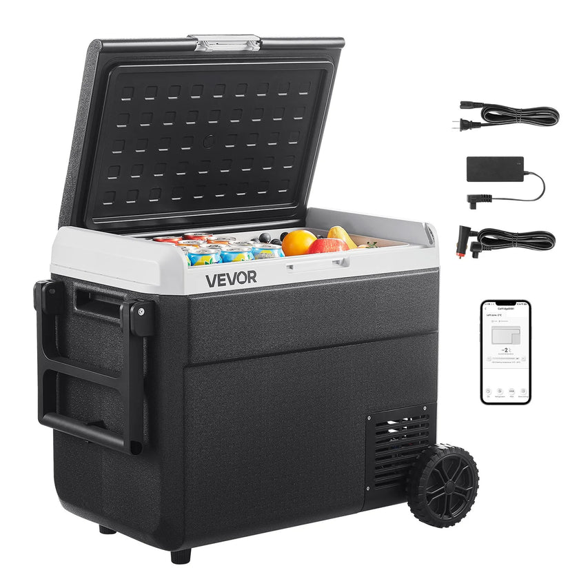 VEVOR 12V Car Refrigerator Portable Freezer 63.4QT Electric Cooler for Camping