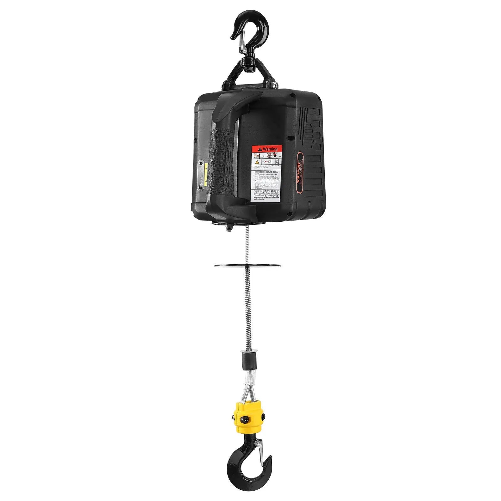 VEVOR 2-in-1 Electric Hoist Winch, 1100 lbs Capacity, 1500W Portable Power Winch Crane, 22.9 ft Lifting Height, 13 ft/min with Wireless Remote Control, for Garage, Warehouse, Factory Lifting Towing