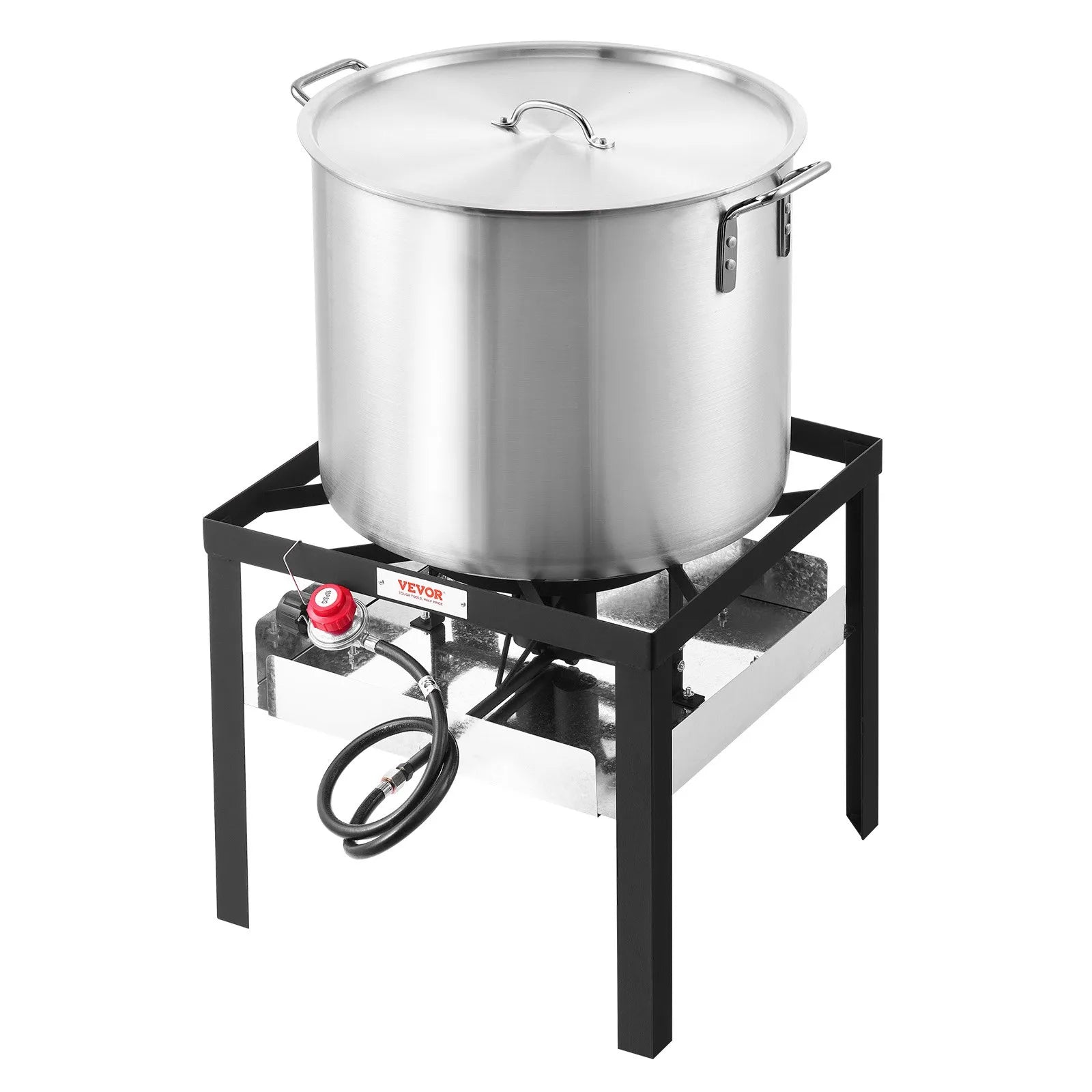 VEVOR 80 Qt Seafood Boiling Kit with Strainer Outdoor Crab Crawfish Cooking Pot
