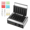 VEVOR 6PCS Commercial Waffle Stick Maker Waffle Baker Hot Dog Waffle Iron 1500W