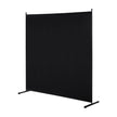 VEVOR 6FT Room Divider Single Panel Fabric Room Screen for Office Bedroom Black