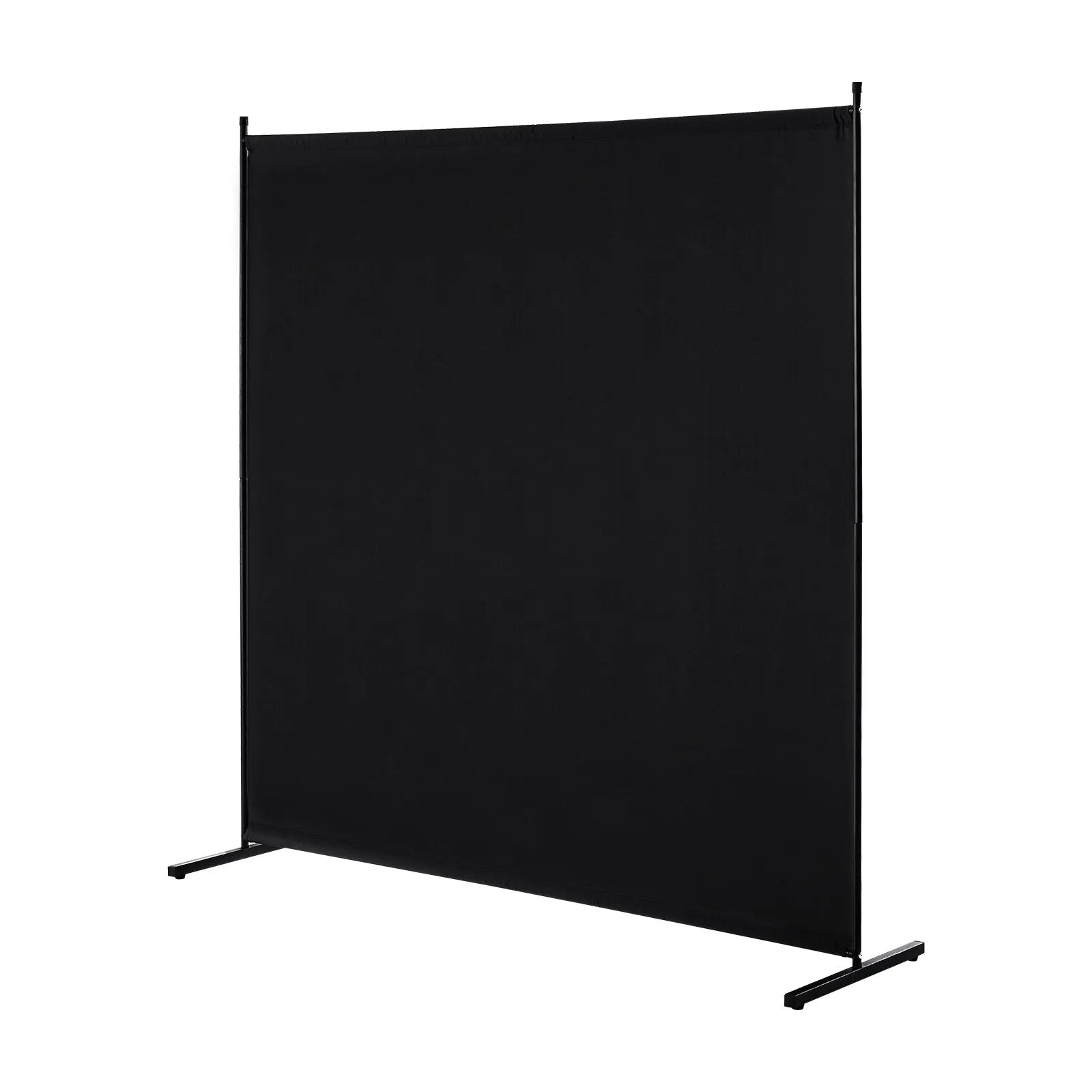 VEVOR 6FT Room Divider Single Panel Fabric Room Screen for Office Bedroom Black