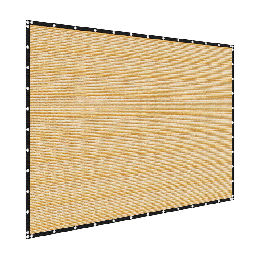 VEVOR 90% Sun Shade Cloth Privacy Screen 12 x 20 ft for Patio Garden (Beige)