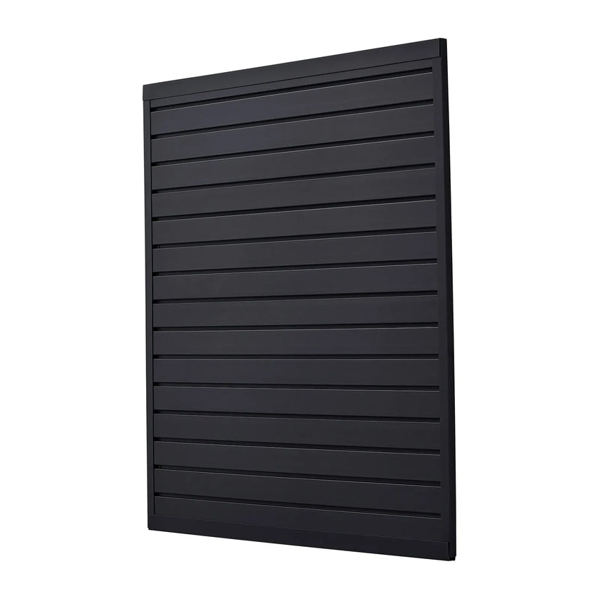 VEVOR 4 x 4 ft Slat Wall Paneling PVC Black Garage Slatwall with Modular Design