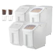 VEVOR 3.5Galx2 + 4.5Galx2 Ingredient Storage Container Airtight Kitchen Bin