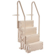 VEVOR 4-Step Taupe Pool Ladder of 2 Handrails Supports 400 lb for 48-54 In Pools
