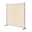 VEVOR 6FT Room Divider Single Panel Fabric Room Screen for Office Bedroom Beige