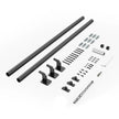 VEVOR 6ft Wall Mounted Stair Handrail Black Aluminum Indoor Outdoor Railing