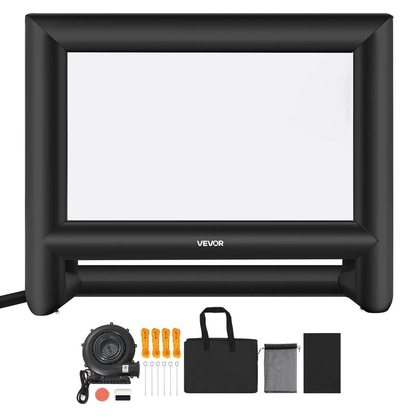 VEVOR 18 ft Inflatable Movie Screen 16:9 600D Movie Projection with Portable Bag