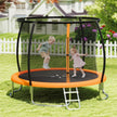 10FT Outdoor Trampoline Heavy-Duty Recreational Trampoline with Safety Enclosure Net