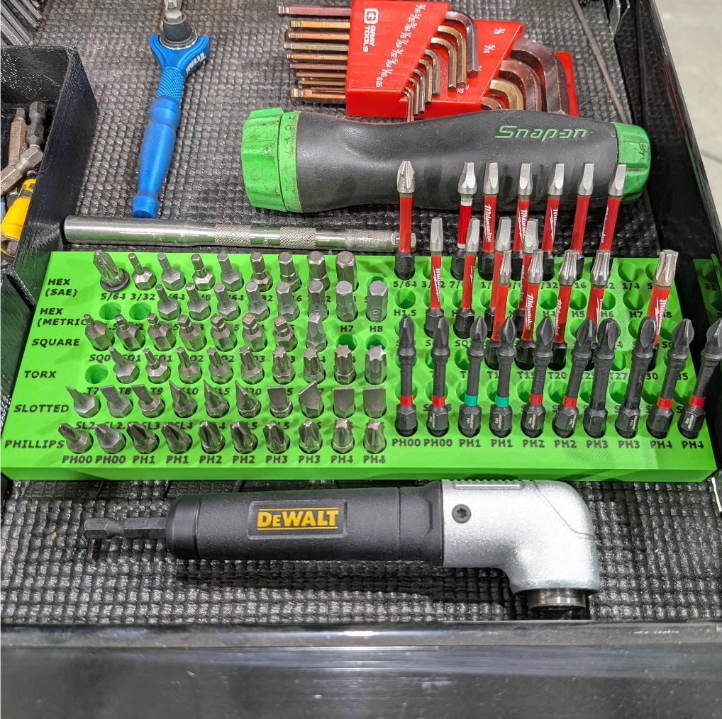 Screwdriver Hex Bit Storage - Fits 2