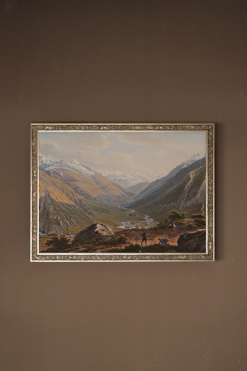 MONTS ÉTERNELS, CADRE VINTAGE ARGENT