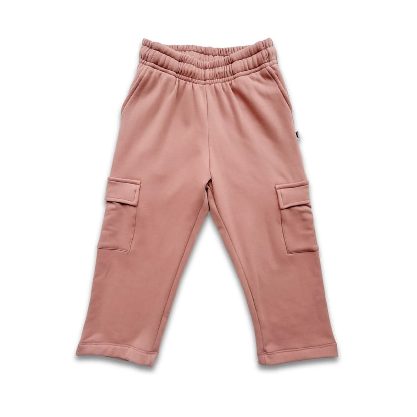 Kids' Bamboo Fleece Cargo Pants | Black