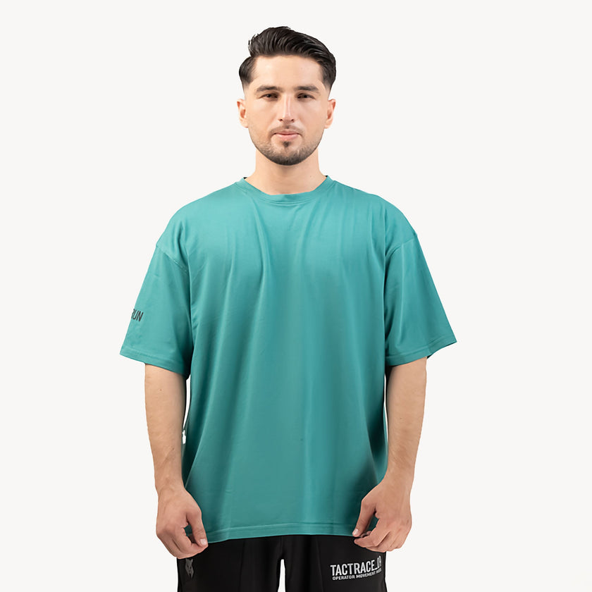 OPERATOR_77 OVERSIZED TEE — ROUGE GREEN