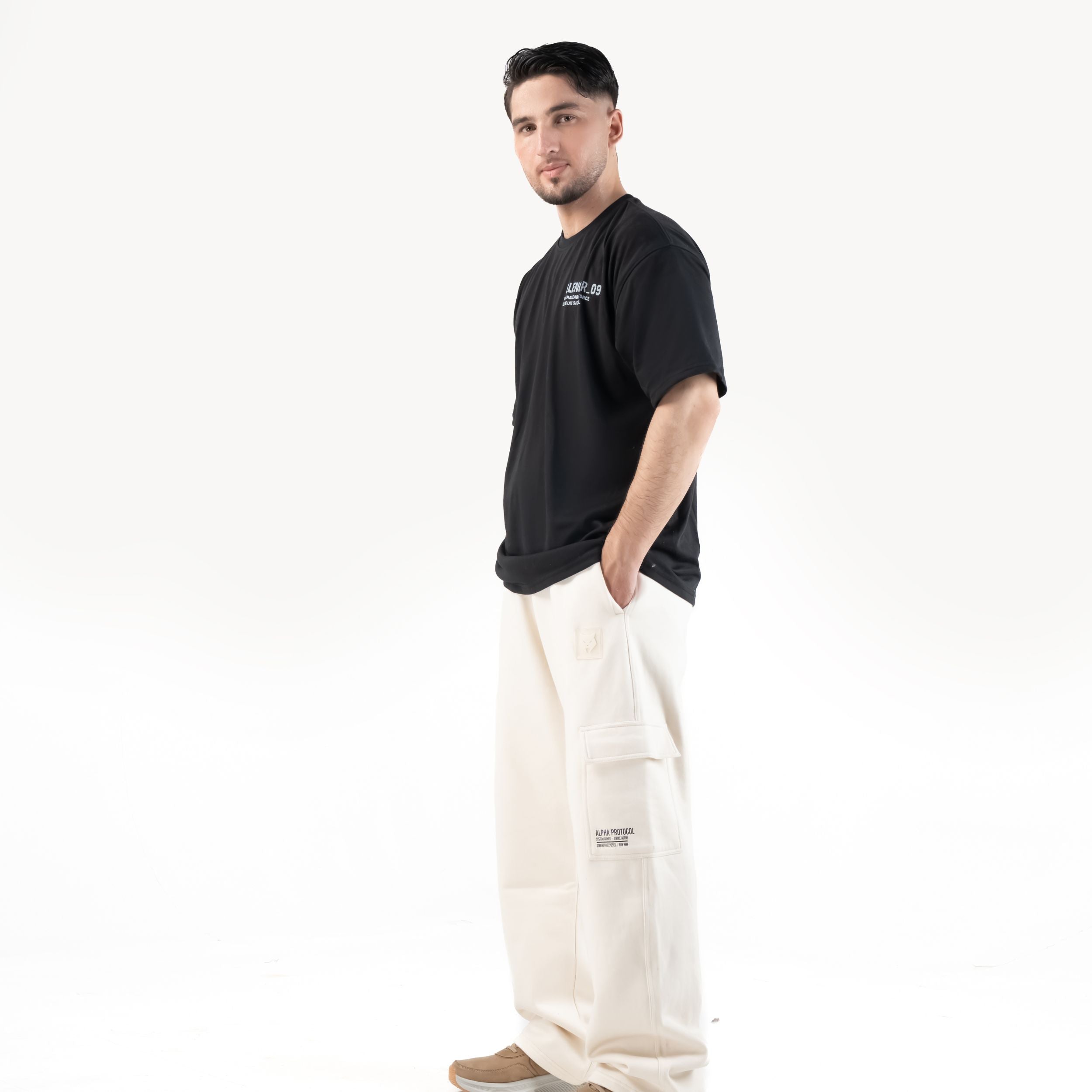 SILENCER 09 OVERSIZE TEE — WAR BLACK