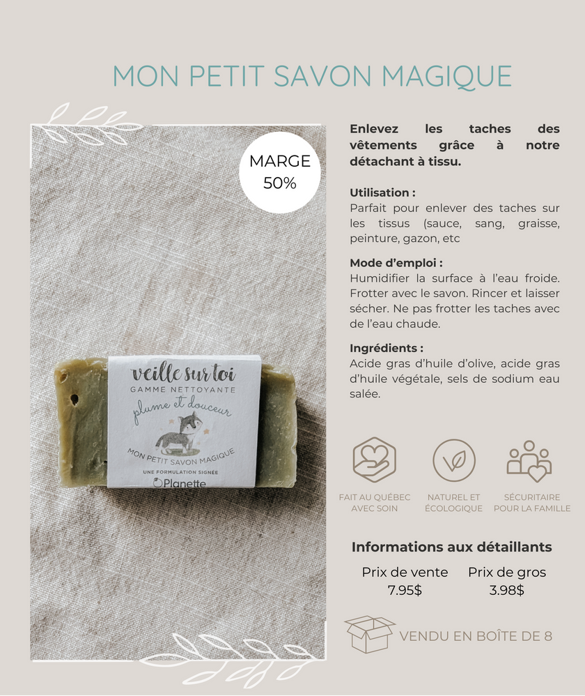 Cleaning line - My little magic soap - Box of 8 - Veille sur toi & Planette