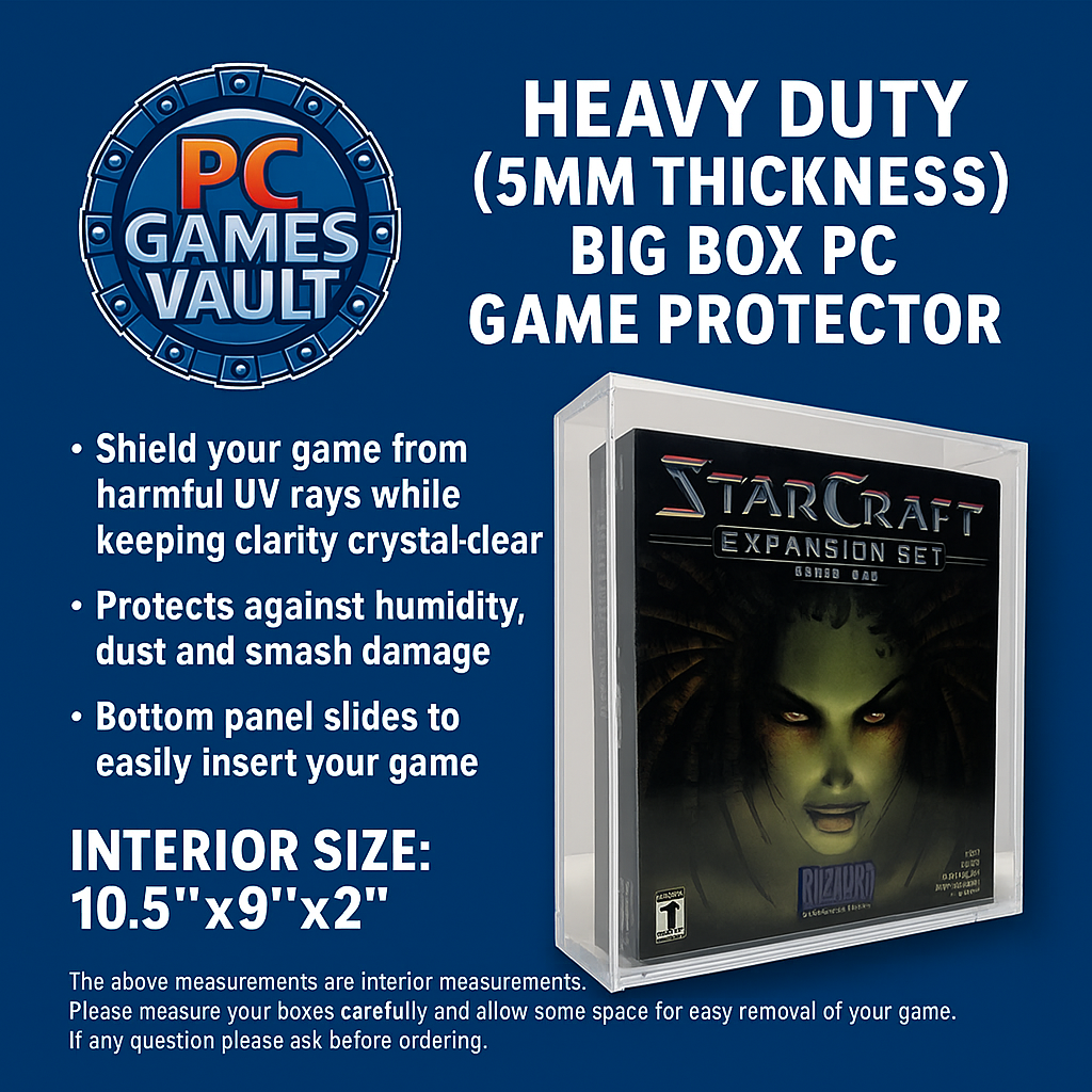 Acrylic Big Box PC Game Protector with UV protection - 10.5