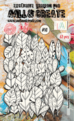 AALL and Create Ephemera - 010 - Doodle Leaves - White