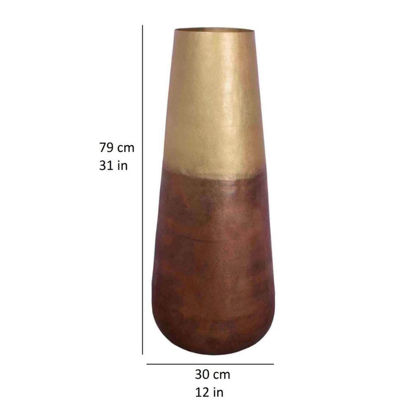 Calluna Brass Floor Vase