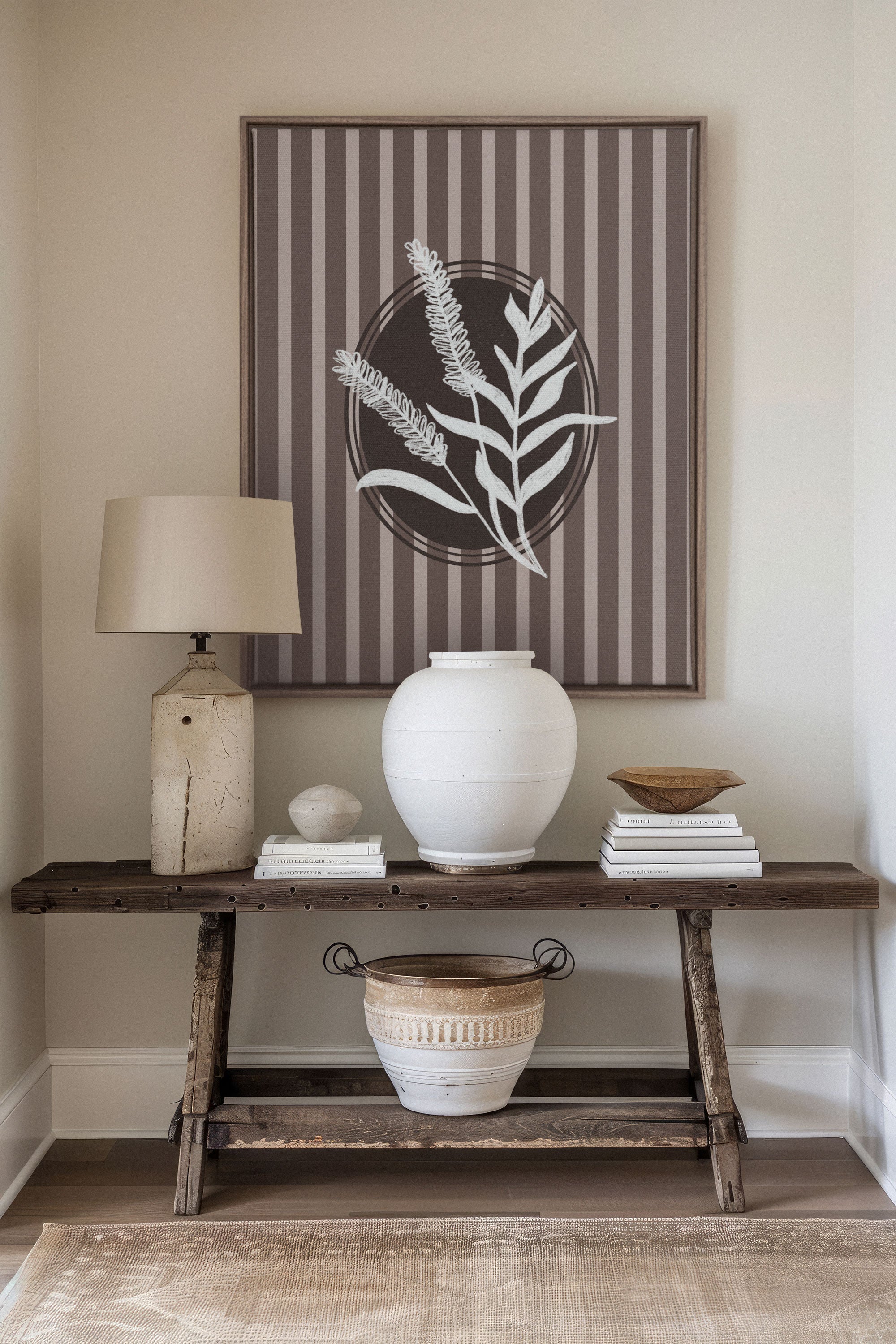 NATURAL STROKES, Oeuvre sur toile étirée