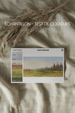 DOUX HORIZON, Oeuvre sur toile étirée