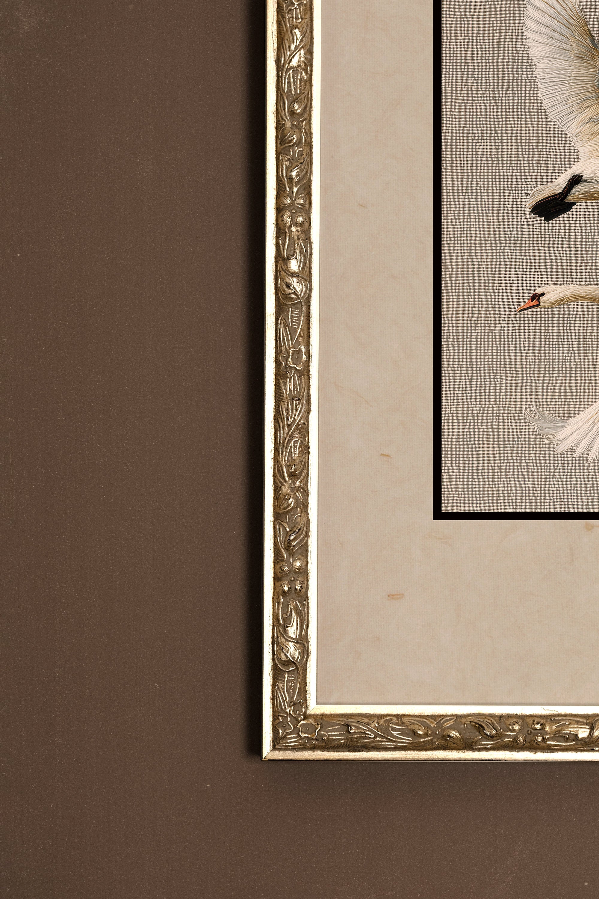 VOL ÉTERNEL, CADRE VINTAGE ARGENT