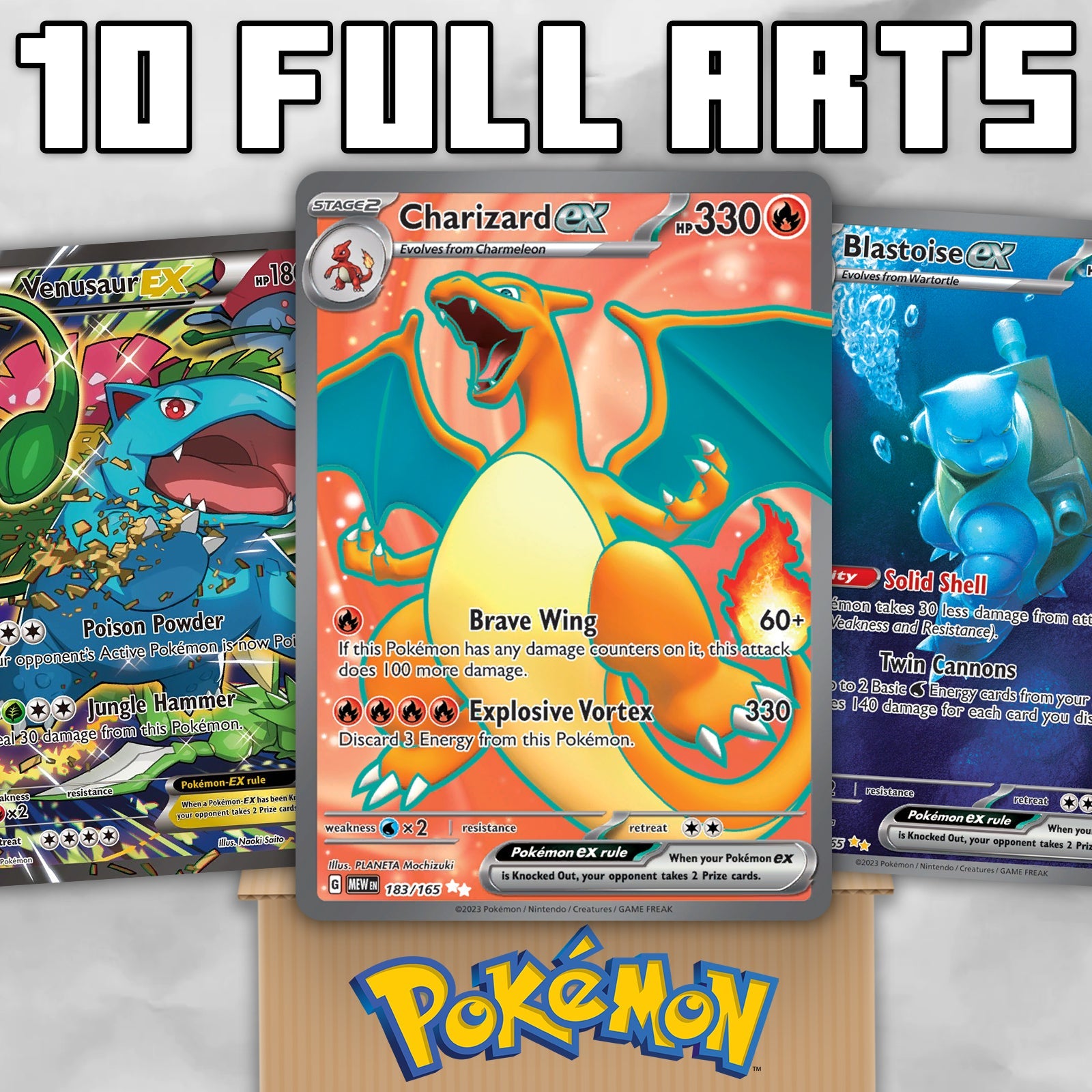 Pokémon Card GOD Pack! - 10 Ultra Rare OR Full Art Cards (Assorted Lot)