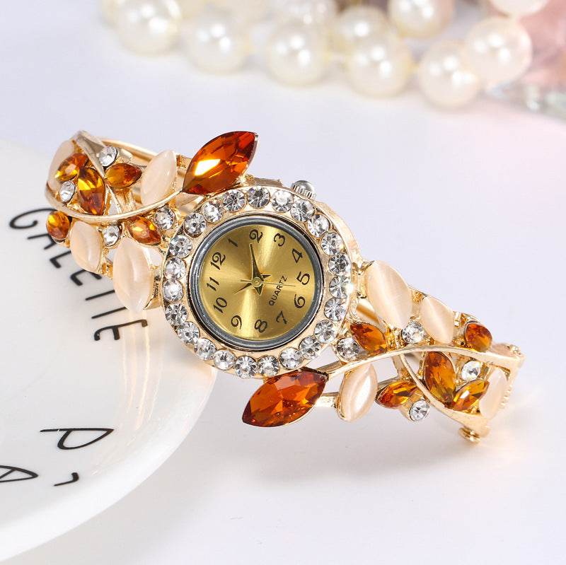 Diamond ladies fashion bracelet women watch