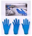 Dark Blue Nitrile Gloves 100 Pack – Powder-Free Pitted Disposable Gloves for Food, Medical & Industrial Use