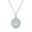 Open Round Hollow Perfume Box Necklace