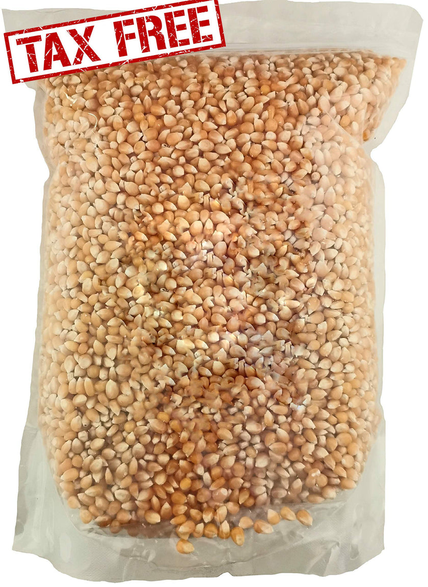 Grains de maïs soufflé crus jaunes en vrac (6lbs, 12lbs, 18lbs, 24lbs)
