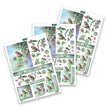 Die Cut Decoupage – Goldfinch In Cherry  (Pack Of 3)