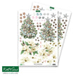 Die Cut Decoupage – Poinsettia and Christmas Tree (Pack Of 4)