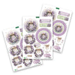 Die Cut Decoupage – Lavender Wreath (pack of 3)