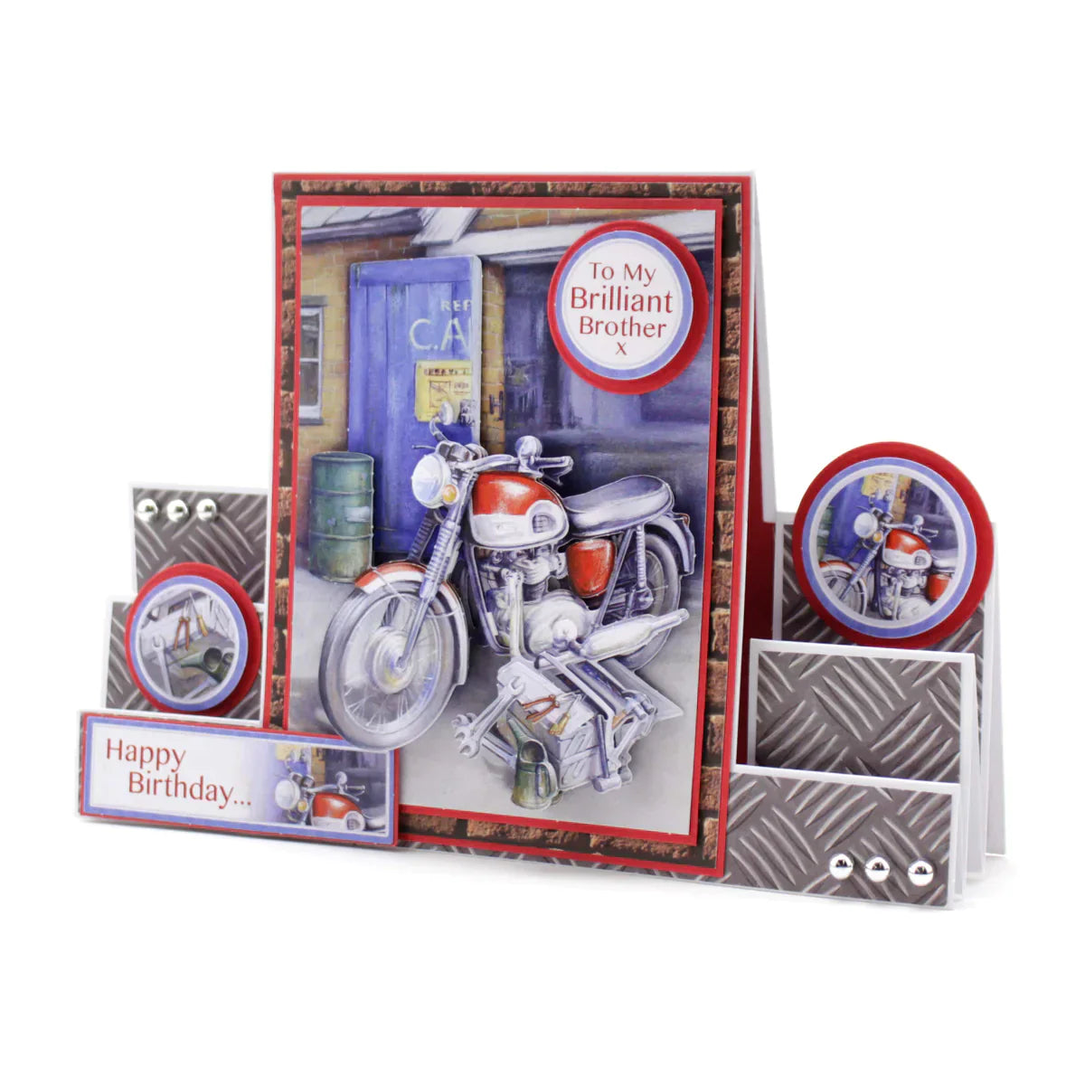 Die Cut Decoupage – Cars and Bikes (Pack Of 12)