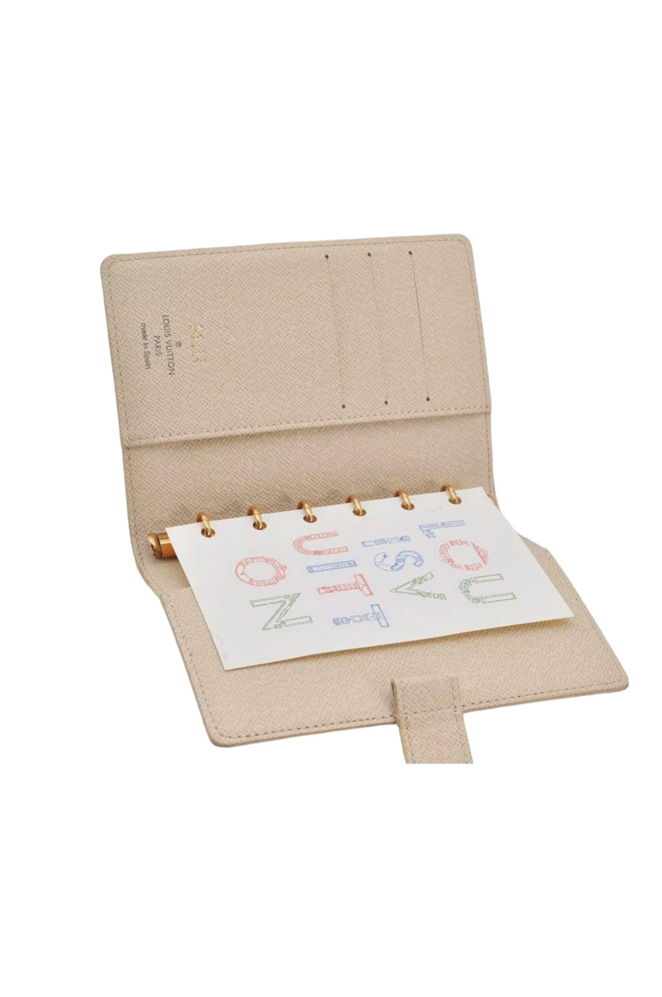 Louis Vuitton Damier Azur Agenda PM Notebook Cover R20706 LV 8166K