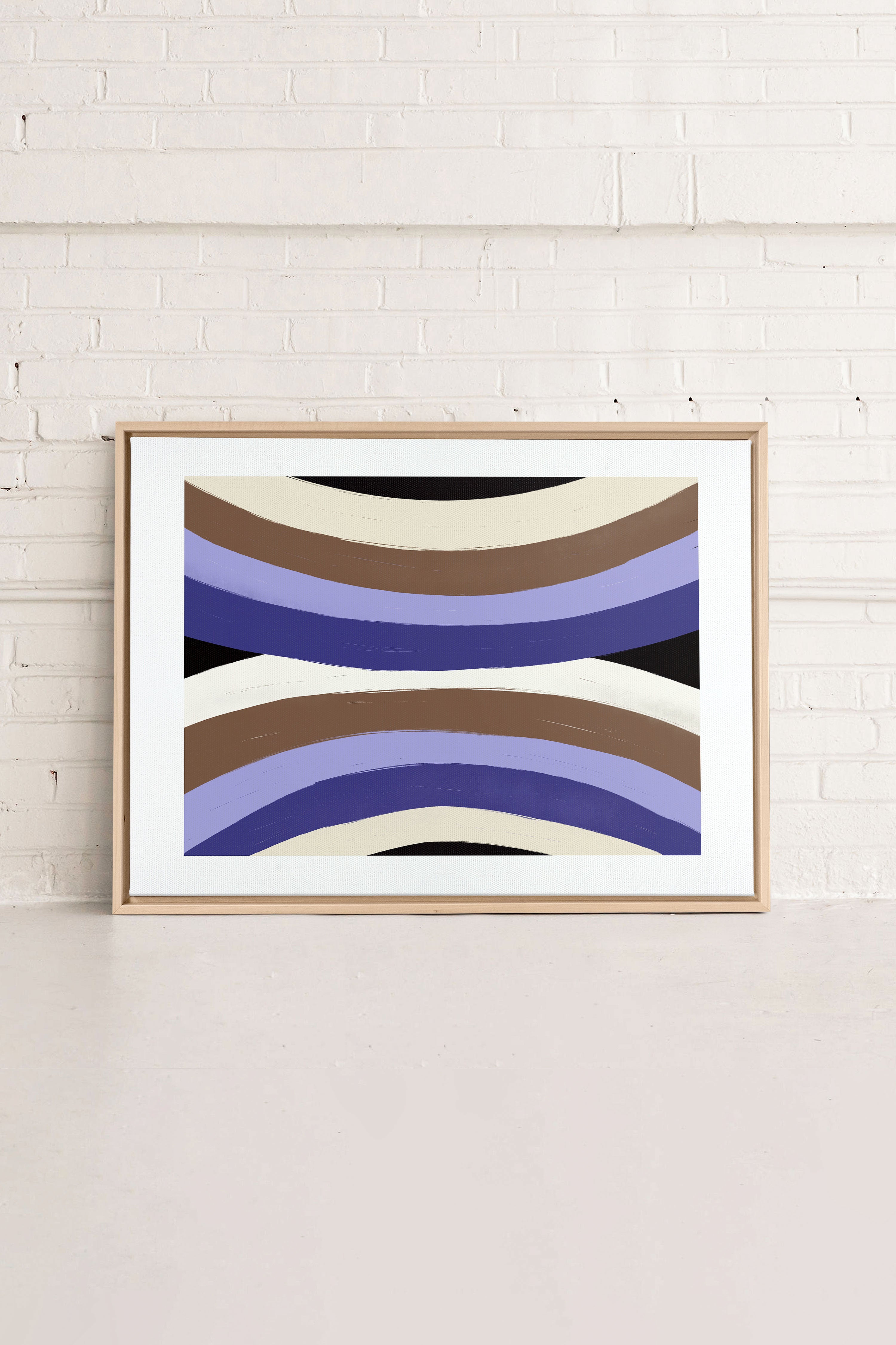 FLOW OF SHADES, Oeuvre sur toile étirée