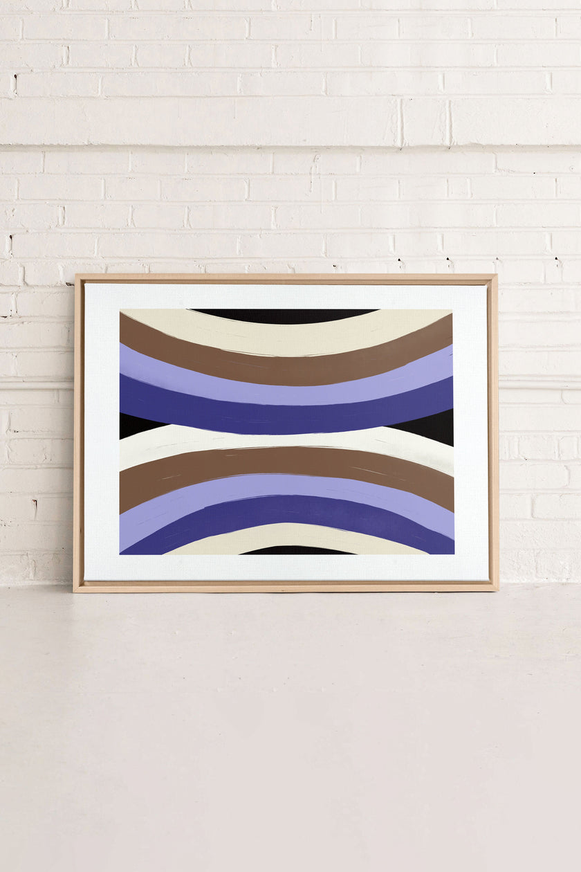 FLOW OF SHADES, Oeuvre sur toile étirée
