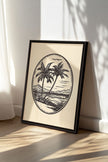 ISLAND ESCAPE, Oeuvre sur toile étirée